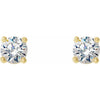 14K Yellow Gold 1/5 CTW Lab-Grown Diamond 4-Prong Stud Earrings