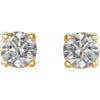 14K White 3mm 1/5 CTW Natural Diamond Stud Earrings