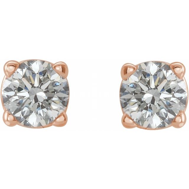 14K White Gold Diamond Stud Earrings â€“ 1/5 CTW Sparkle