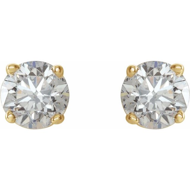 14K White Gold Diamond Stud Earrings â€“ 1/5 CTW Sparkle