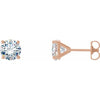 14K Yellow Gold 1/5 CTW Lab-Grown Diamond 4-Prong Stud Earrings