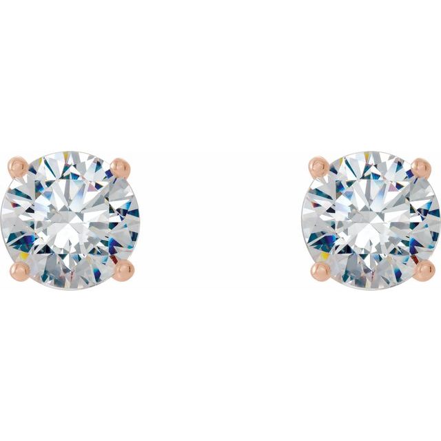 14K Yellow Gold 1/5 CTW Lab-Grown Diamond 4-Prong Stud Earrings