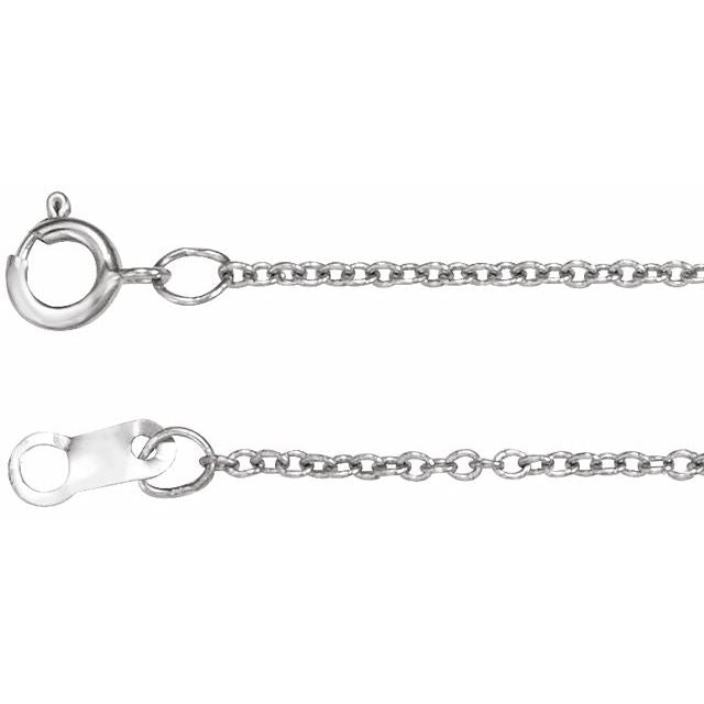 Cable Chain Bracelet in 14K Gold & Platinum, Available in Multiple Lengths