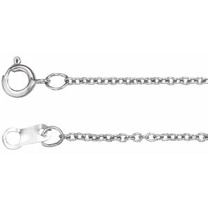 Cable Chain Bracelet in 14K Gold & Platinum, Available in Multiple Lengths