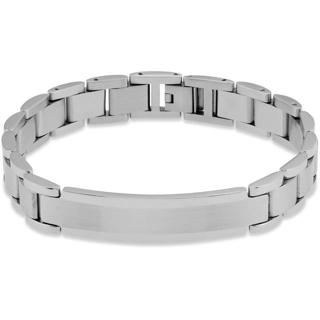 Stainless Steel 53x11.7  mm Identification 8" Bracelet