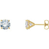 14K Yellow 1/5 CTW Lab-Grown Diamond 4-Prong Stud Earrings