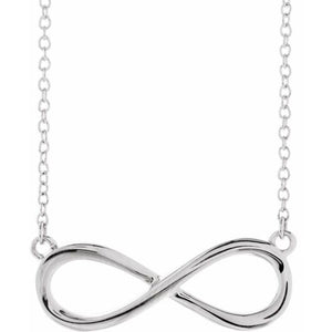 Infinity-Inspired Necklace in 14K Gold and Sterling Silver