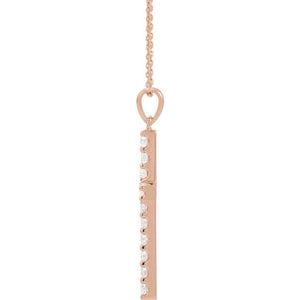 14K Rose Gold, 18