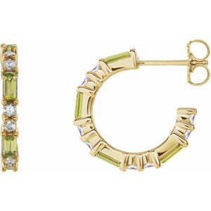 1/2 CTW Natural Blue Sapphire and Diamond Earrings in 14K Gold, Silver & Platinum