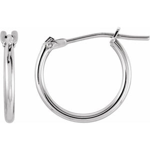 Youth Hinged Hoop Earrings | 14K Gold options* | 12.5 Mm × 2 Mm | Hinged | Polished