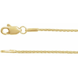 Sterling Silver 1.5 mm Wheat Chain Bracelet - Elegant Design