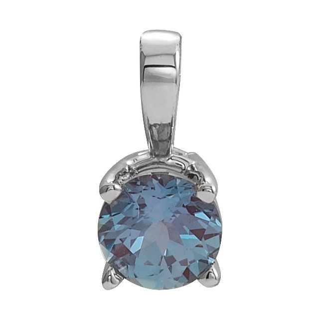 Lab-Grown Emerald Birthstone Pendant