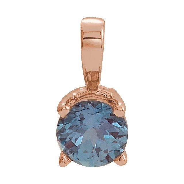 Lab-Grown Emerald Birthstone Pendant