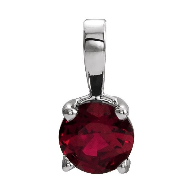 Natural Mozambique Garnet Birthstone Pendant