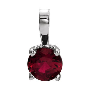 Natural Mozambique Garnet Birthstone Pendant