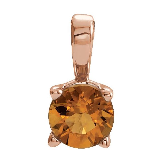 Natural Mozambique Garnet Birthstone Pendant