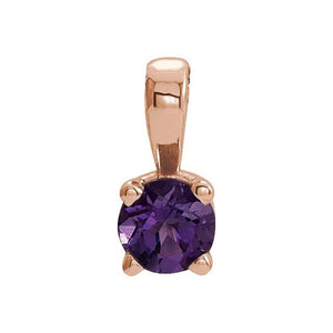 Natural Mozambique Garnet Birthstone Pendant