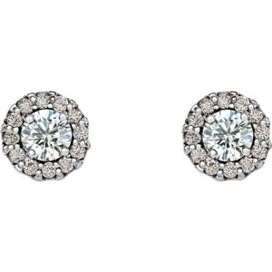 Natural Diamond Earrings | 14K Gold, Silver & Platinum | 1/4 CTW