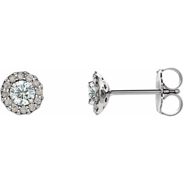Natural Diamond Earrings | 14K Gold, Silver & Platinum | 1/4 CTW