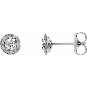 Natural Diamond Earrings | 14K Gold, Silver & Platinum | 1/4 CTW