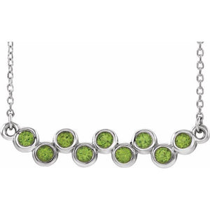 14K Gold Natural Aquamarine Necklace - Options Available