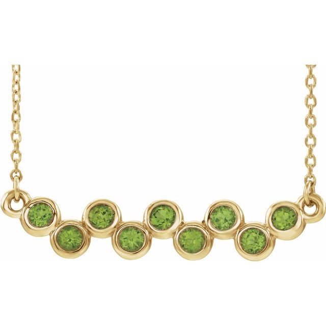 14K Gold Natural Aquamarine Necklace - Options Available
