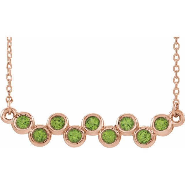 14K Gold Natural Aquamarine Necklace - Options Available