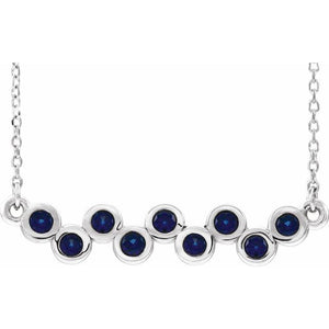 14K Gold Natural Aquamarine Necklace - Options Available