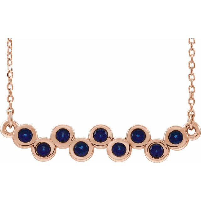 14K Gold Natural Aquamarine Necklace - Options Available
