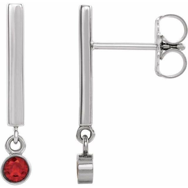 14K Gold Natural Diamond Dangle Earrings - Options Available