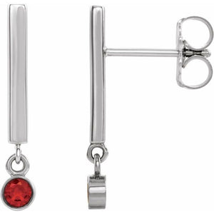 14K Gold Natural Diamond Dangle Earrings - Options Available