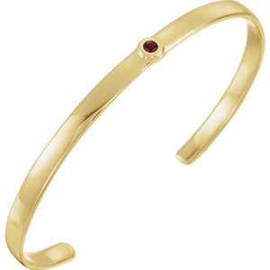 Elegant 14K White Gold Diamond-Accented Cuff Bracelet - 1/10 CT Natural Diamonds