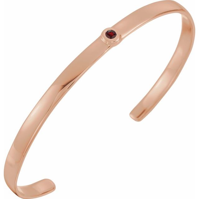 14K Gold Natural Diamond Cuff Bracelet - Options Available