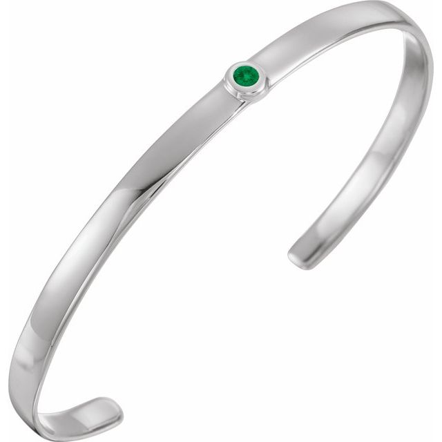 14K Gold Natural Diamond Cuff Bracelet - Options Available