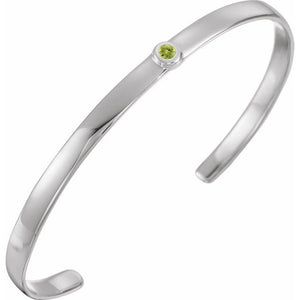 14K Gold Natural Diamond Cuff Bracelet - Options Available