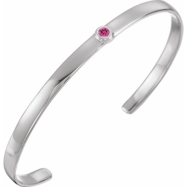 14K Gold Natural Diamond Cuff Bracelet - Options Available