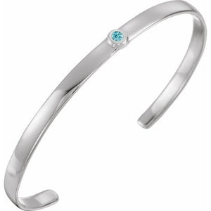14K Gold Natural Diamond Cuff Bracelet - Options Available