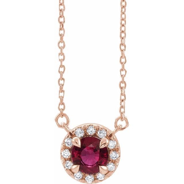 14K Gold Alexandrite And Diamond Necklace
