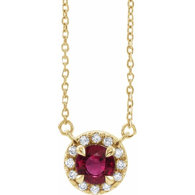14K Gold Alexandrite And Diamond Necklace