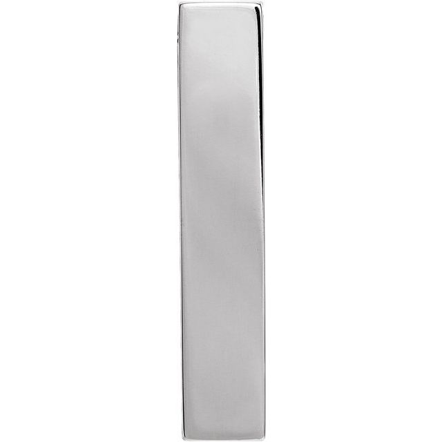 14K Gold Engravable Sculptural Pendant Slide