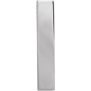14K Gold Engravable Sculptural Pendant Slide