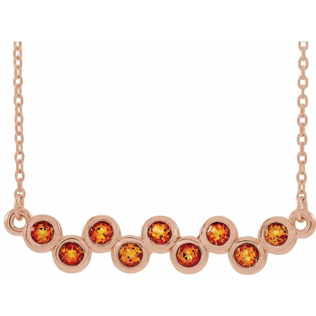 14K Gold Natural Aquamarine Necklace - Options Available