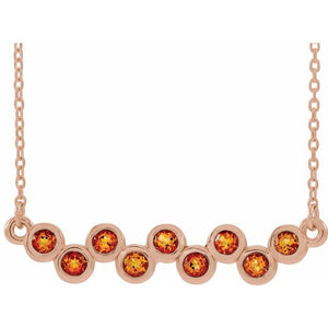 14K Gold Natural Aquamarine Necklace - Options Available