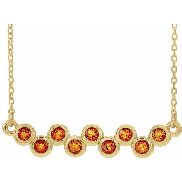14K Gold Natural Aquamarine Necklace - Options Available