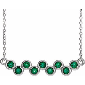 14K Gold Natural Aquamarine Necklace - Options Available