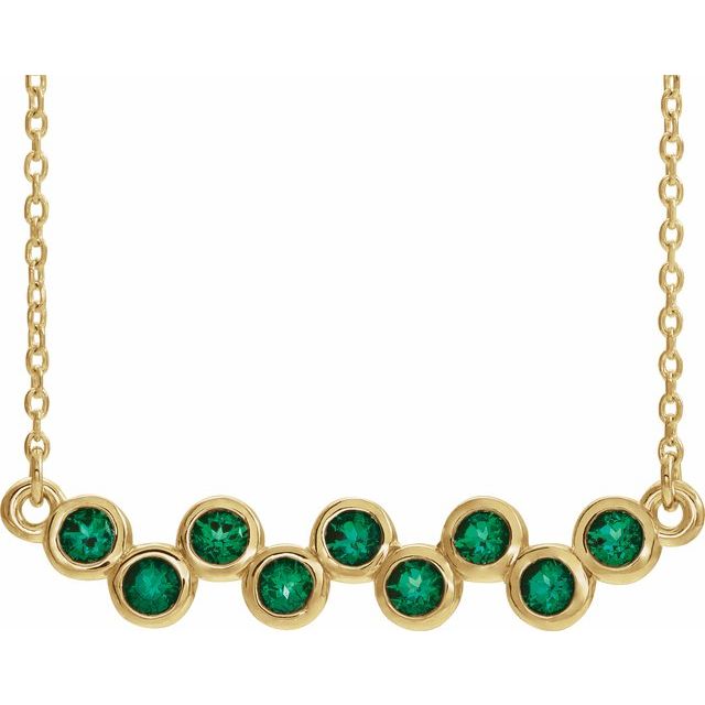 14K Gold Natural Aquamarine Necklace - Options Available