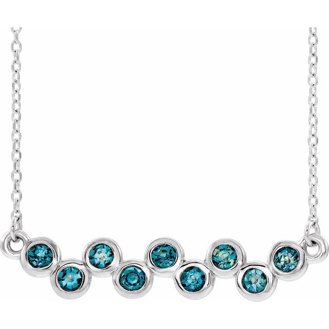 14K Gold Natural Aquamarine Necklace - Options Available