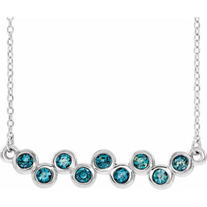 14K Gold Natural Aquamarine Necklace - Options Available