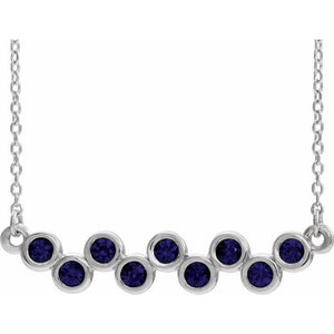 14K Gold Natural Aquamarine Necklace - Options Available