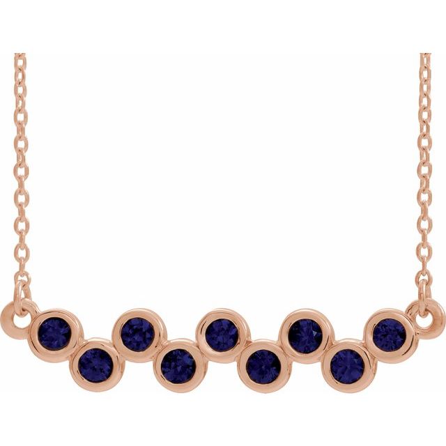 14K Gold Natural Aquamarine Necklace - Options Available
